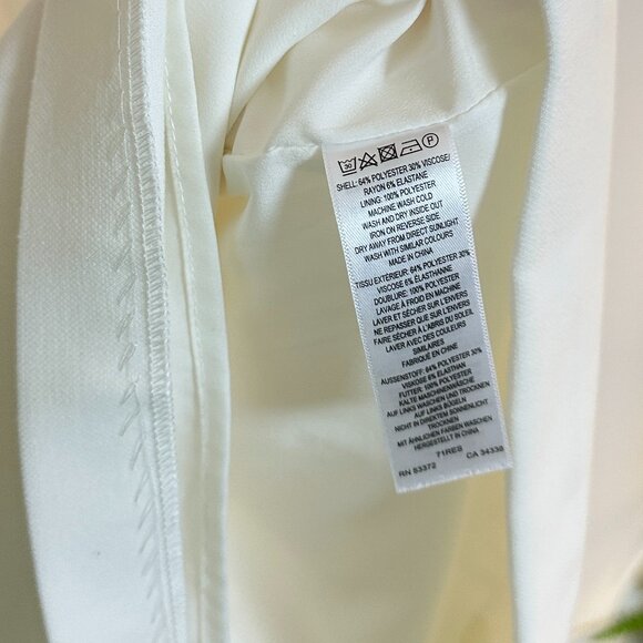FRENCH CONNECTION Ruth Whisper A-Line Dress in Summer White Size US 6 - Picture 8 of 11